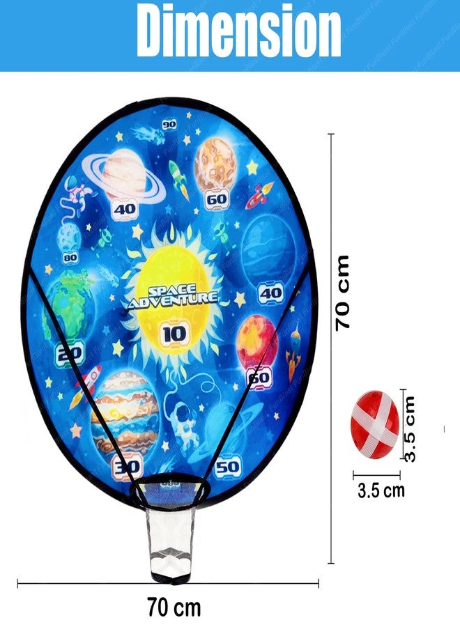 FunBlast 2 in 1 Sticky Target with Basket Ball for Kids – Space Theme Target Shooting Games, Indoor Outdoor Fun Games, Basketball Hoop for Kids, Toys for Kids - Image 2