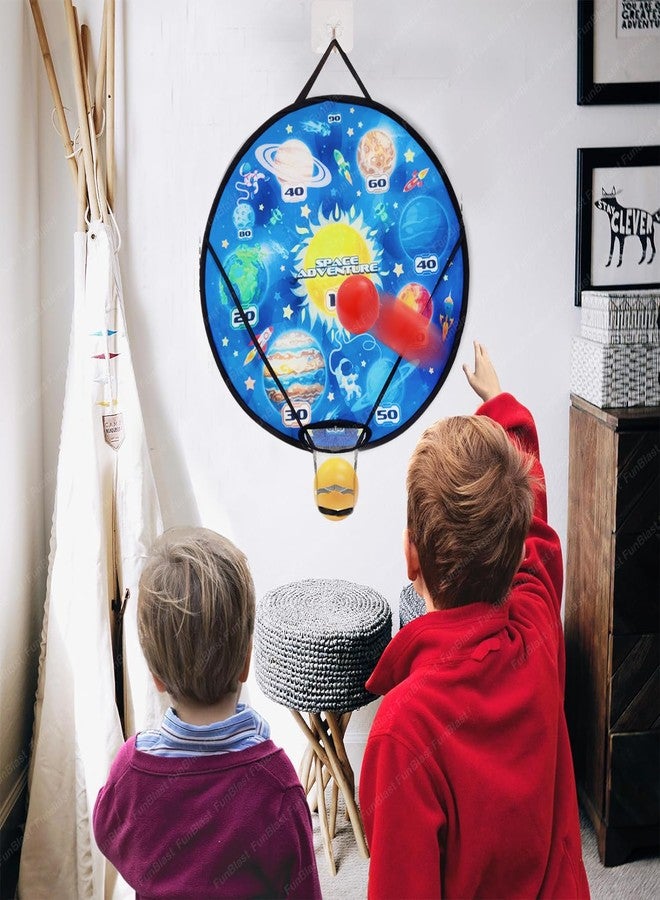 FunBlast 2 in 1 Sticky Target with Basket Ball for Kids – Space Theme Target Shooting Games, Indoor Outdoor Fun Games, Basketball Hoop for Kids, Toys for Kids - Image 5