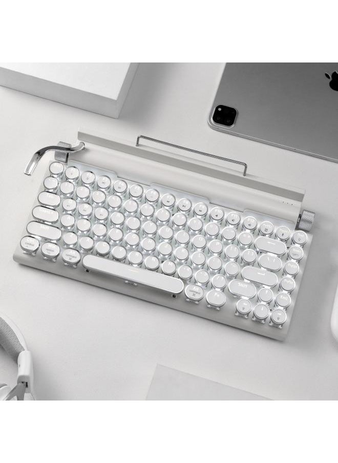 VUELO - Retro Typewriter Keyboard Wireless Bluetooth Keyboard Steampunk Mechanical Keyboard Mobile Phone Tablet Pc Universal - Image 1