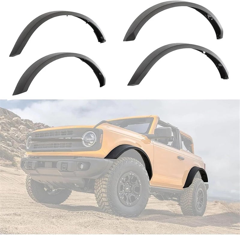 QASULER Fender Flare Mud Flaps for Ford Bronco - Image 4