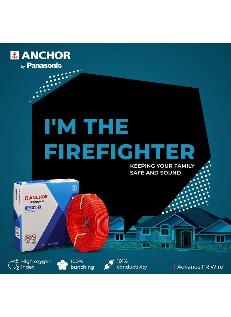 Anchor Anchor by Panasonic Advance FR Electric Wire 1 sq mm PVC Insulated Copper Wire for Home Wiring 90 Meter Electric Wire Cable for Industrial and Domestic Connections Green 27390GN  - Image 5