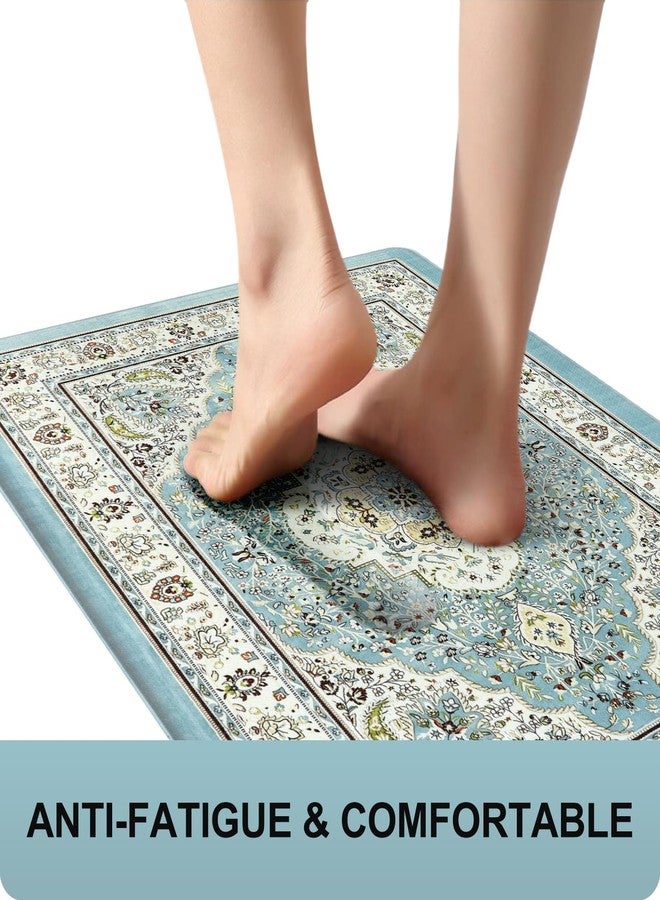 Collive Boho Anti Fatigue Kitchen Mats Sets 2 Piece Non Skid Kitchen Mats for Floor Cushioned Kitchen Rugs and Mats Waterproof Ergonomic Comfort Standing Mat Runner for Kitchen,Home,Office,Laundry - Image 2
