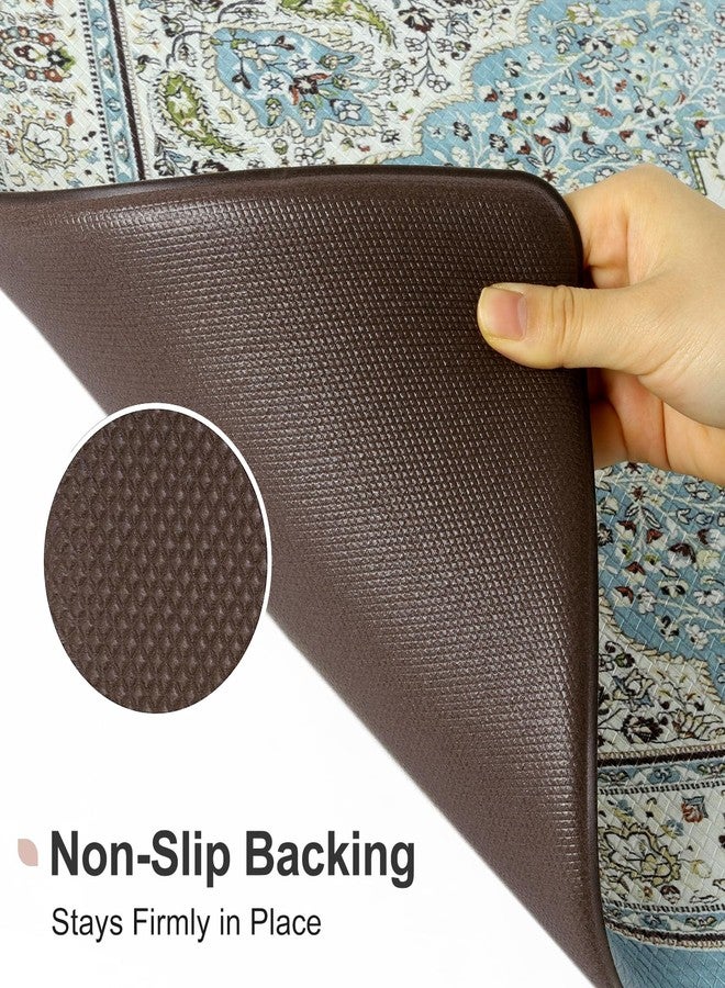 Collive Boho Anti Fatigue Kitchen Mats Sets 2 Piece Non Skid Kitchen Mats for Floor Cushioned Kitchen Rugs and Mats Waterproof Ergonomic Comfort Standing Mat Runner for Kitchen,Home,Office,Laundry - Image 5