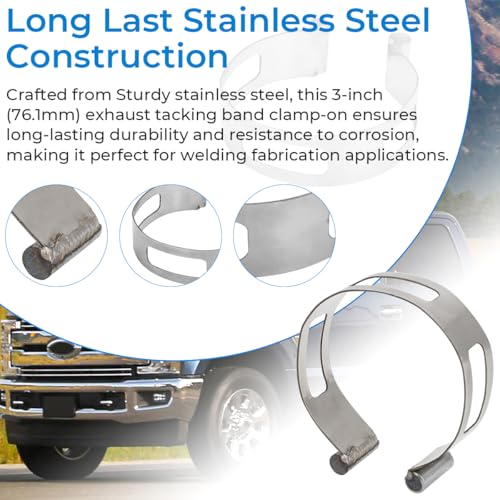 MOTOQUEEN 3 761mm Stainless Exhaust Tacking Band ClampOn For Welding Fabrication - Image 5