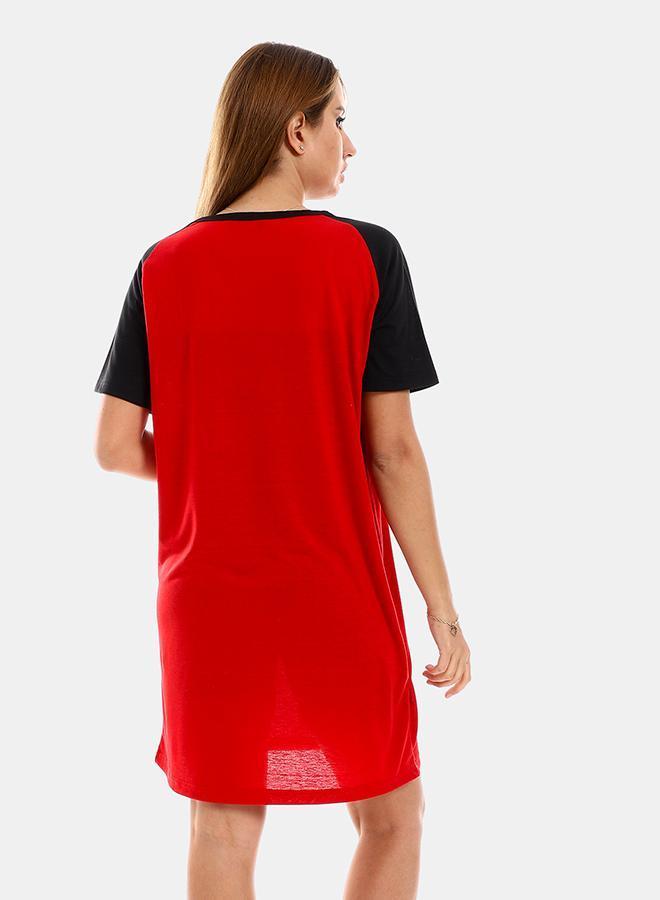kady Women Raglan Sleeves Printed Sleepshirt - Image 4