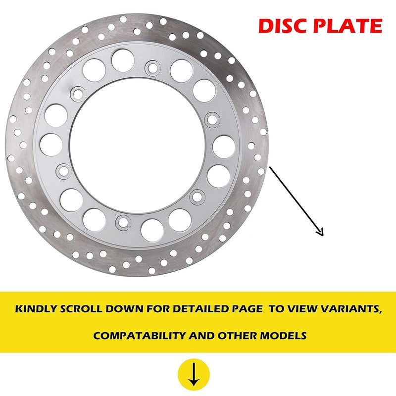 VTRUST Brake Disc Plates Compatible for Royal Enfield, Bullet (front) - Image 2