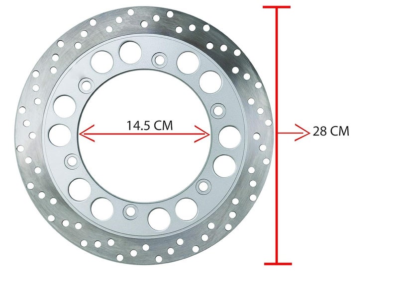VTRUST Brake Disc Plates Compatible for Royal Enfield, Bullet (front) - Image 3