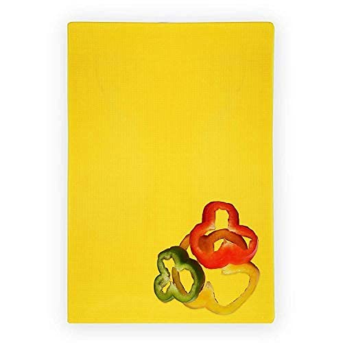Everbuy® Chopping Board 45 x 30 x 2 cm for Commercial Use at Hotels and Restaurants | Color Coded Chopping Board for Kitchen Vegetables and Fruits - 2.1 Kg (Yellow) - Image 4