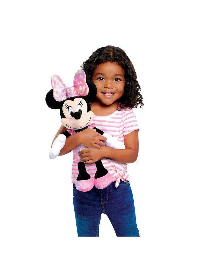 Just Play Nior Minnie Mouse Fashion Bow 14-Inch Plush Stuffed Animal With Lights And Sounds, Kids Toys For Ages 3 Up By Just Play - Image 2