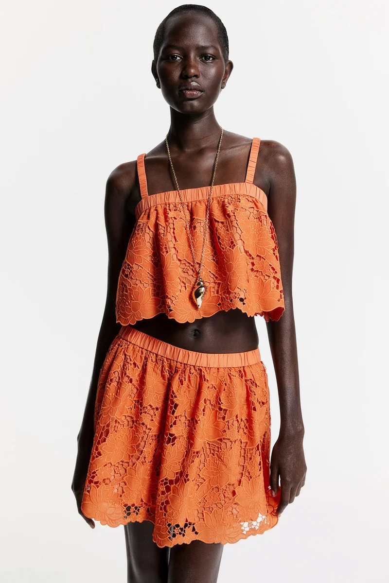 H&M Broderie anglaise top