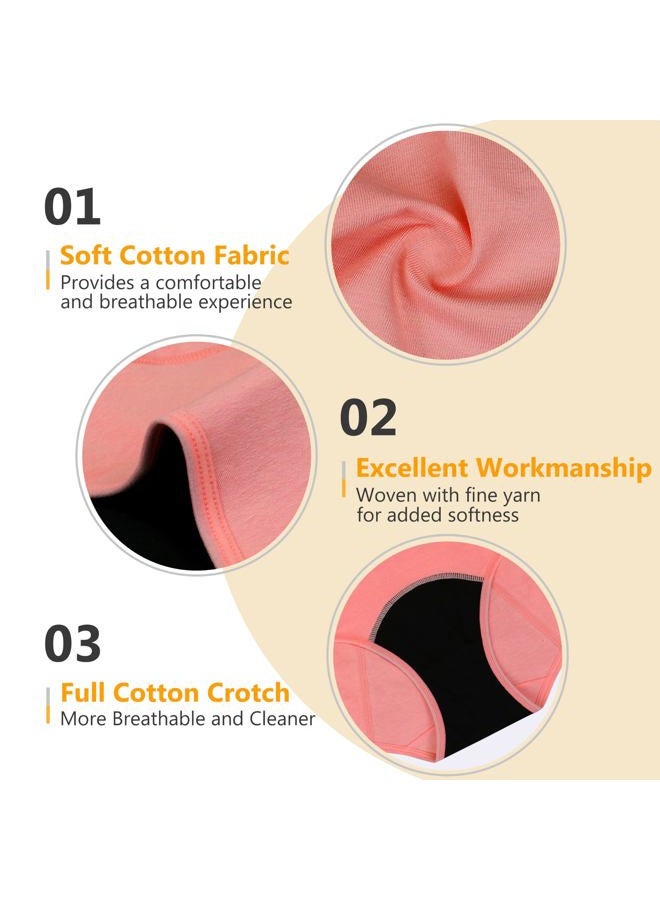 Mesachy Teen Girls Period Underwear for Heavy Flow High absorbency Kids Period Panties Leakproof Soft Cotton Briefs, Xsk5-1, 14-16 years - Image 5