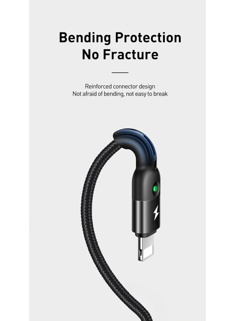 مكدودو Mcdodo كابل بيانات Lightning ملفوف 1.8 متر (مع إضاءة LED) - Image 2