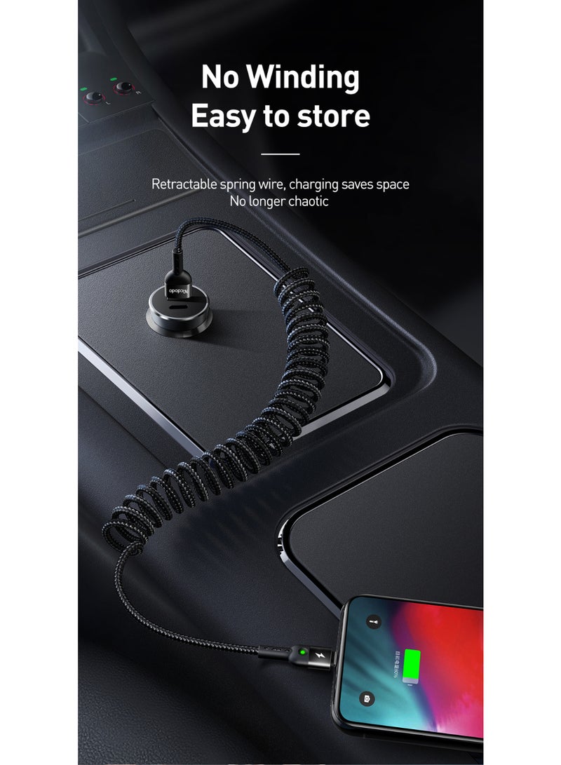 مكدودو Mcdodo كابل بيانات Lightning ملفوف 1.8 متر (مع إضاءة LED) - Image 4