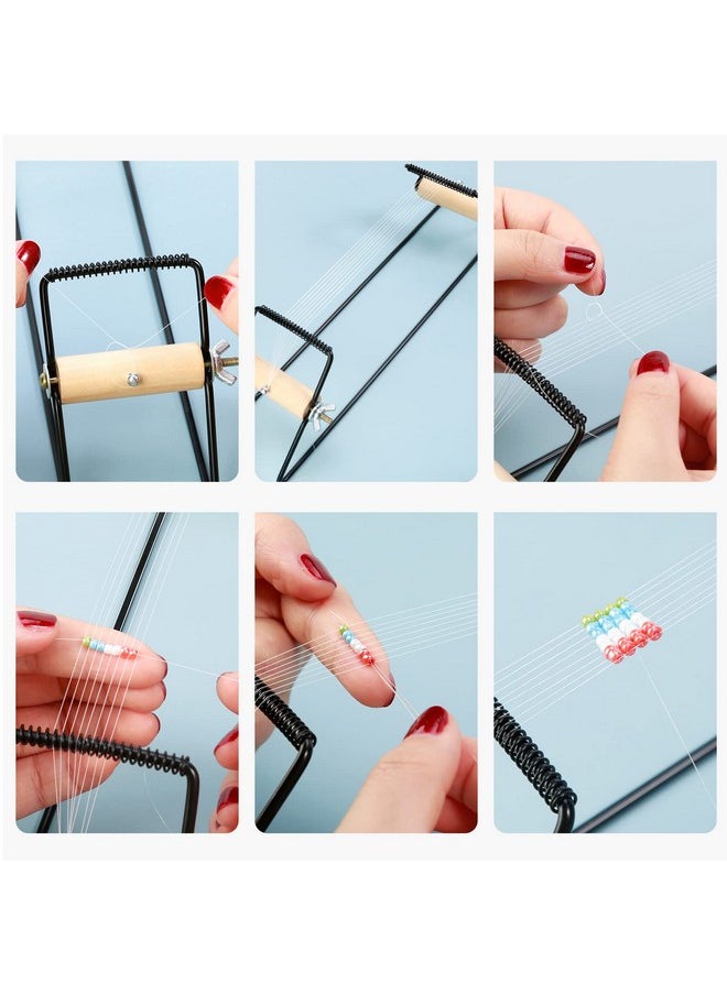 PP OPOUNT - Bead Loom Kit, Beading Supplies With 9700 Pcs Seed Beads, Tray, Scissors Making Accessories, Beading Loom Kits For Adults Jewelry Making Bracelets Belts - Image 1