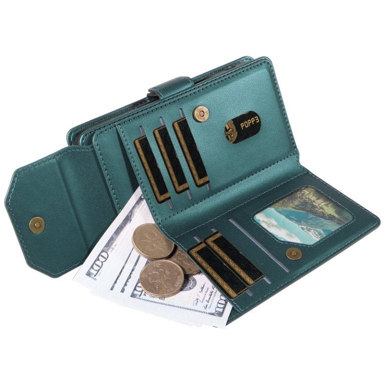 Cross-border Applicable iphone16 Multi-card Wallet Leather Case 15pro Wallet Phone Case 14pro Max Protective Case - Image 2
