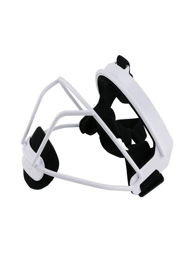GIKYTEC Softball Facemask Durable and Maximum Protection Protective Softball Infielder's Face Shield (White) - Image 1