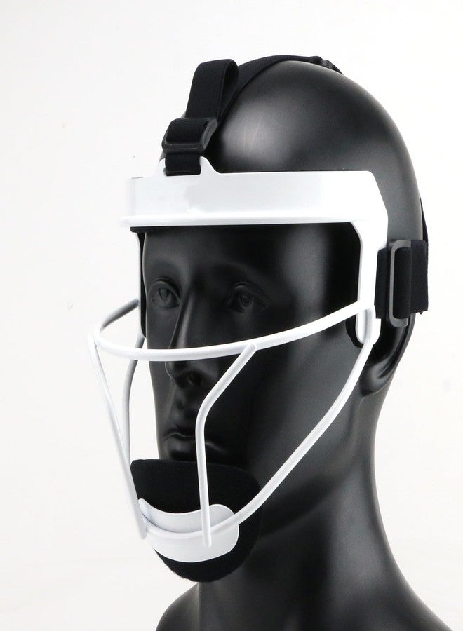 GIKYTEC Softball Facemask Durable and Maximum Protection Protective Softball Infielder's Face Shield (White) - Image 4
