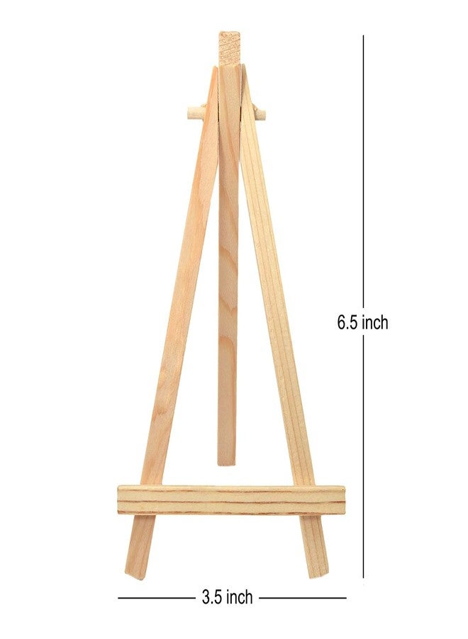 Buzz Cool Wooden Easel Stand | Display Tabletop Tripod Stand for Mini Canvas, Art Decoration | Small Easel Stand for Artists Photos Card Wedding Decoration | 6 inch, 10pcs - Image 2