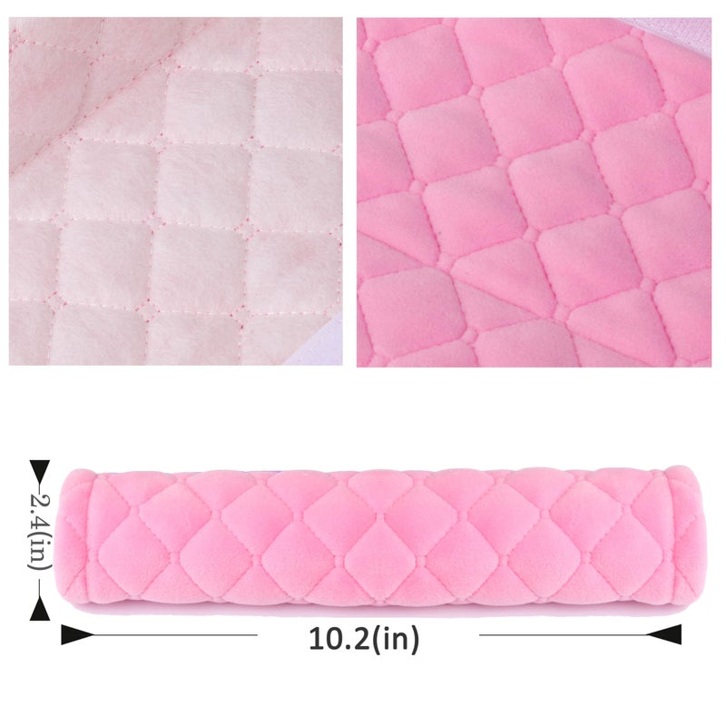 Amooca Soft Auto Seat Belt Cover Seatbelt Shoulder Pad Cushions 2 PCS for a More Comfortable Driving Universal Fit for All Cars and Backpack Pink - Image 4