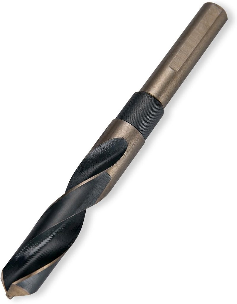 EFFICERE 8-Piece Premium 1/2” Reduced Shank Silver and Deming Large Drill Bit Set in Aluminum Carry Case, M2 High Speed Steel, 135-Degree Split Point | SAE Inch Size 9/16” - 1” by 1/16th Increment - Image 5