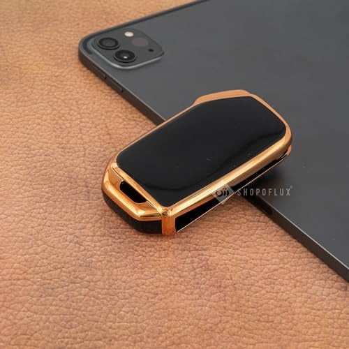 SHOPOFLUX TPU Key Cover Compatible with Kia Seltos 2023 2024 HTE, Syros 3 Button Flip Key (Black + White Pack 2) - Image 5