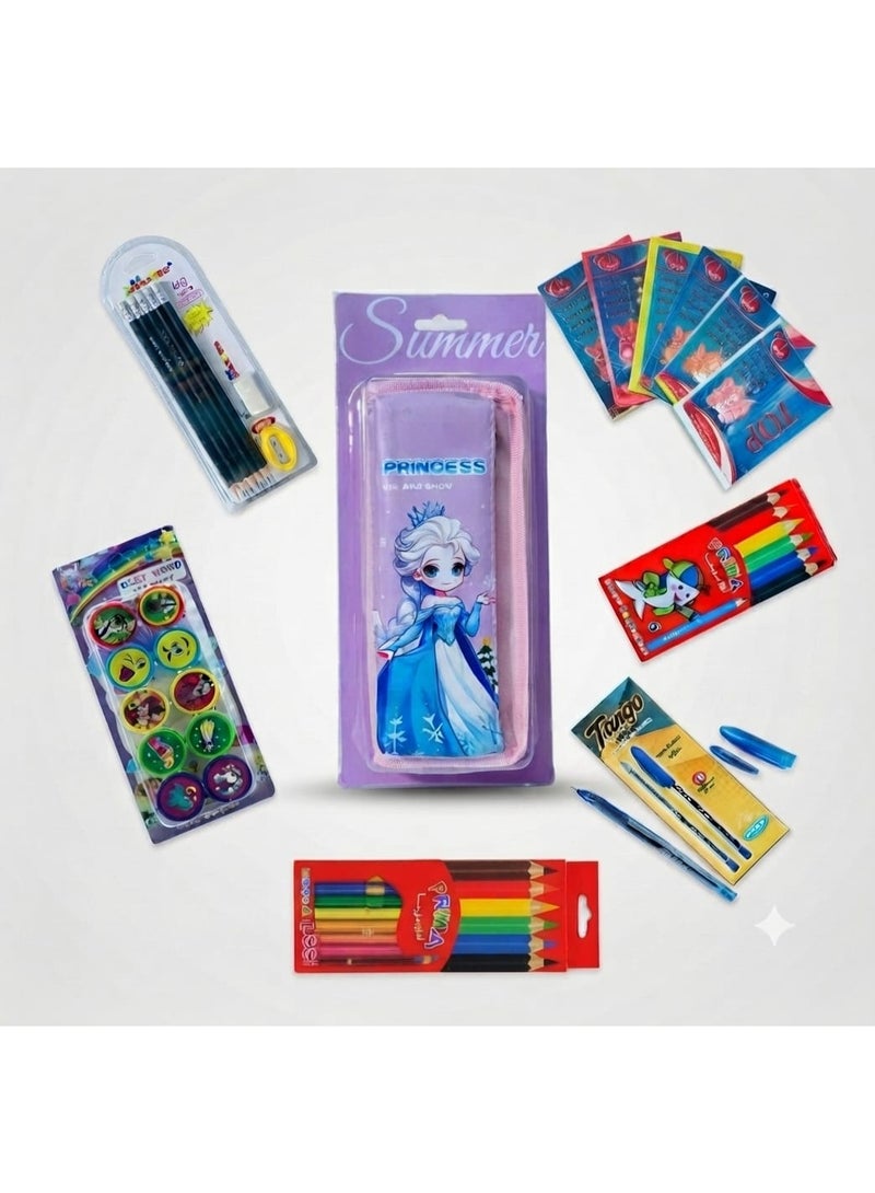 All-in-One School Supplies Set – Magical design featuring a comprehensive range of 11 school and office items. - Image 1
