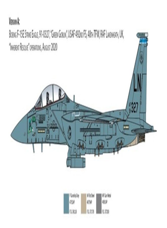 Italeri -2803 F-15E Strike Eagle, 1:48 Scale, Model Kit, Plastic Model to Assemble, Model Making, IT2803 - Image 3