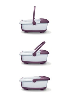 Beurer FB 21 Foot Spa Massager 3-in-1 Bubble, Vibration & Water Tempering Infrared Light 3 Pedicure Attachments Removable Rollers Portable Design​  - Image 3