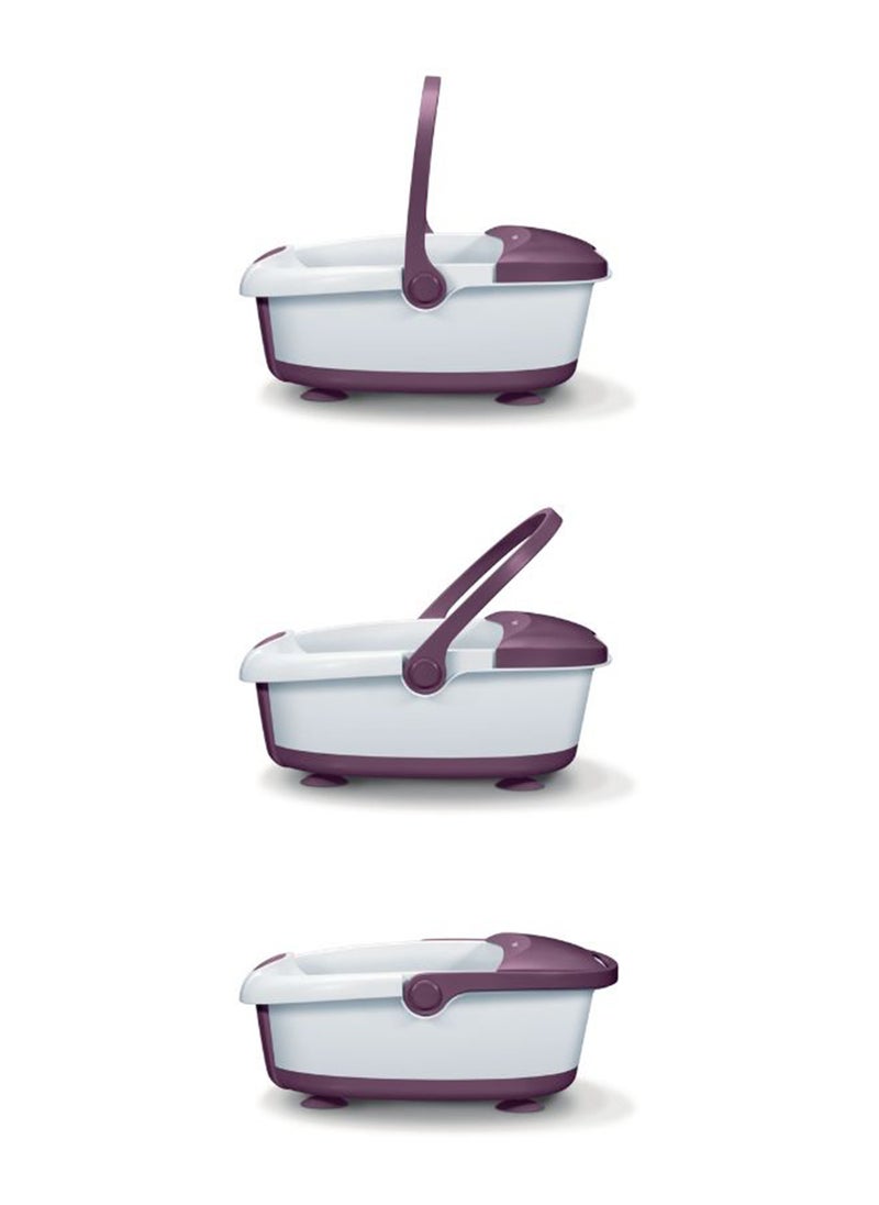 Beurer FB 21 Foot Spa Massager 3-in-1 Bubble, Vibration & Water Tempering Infrared Light 3 Pedicure Attachments Removable Rollers Portable Design​  - Image 3
