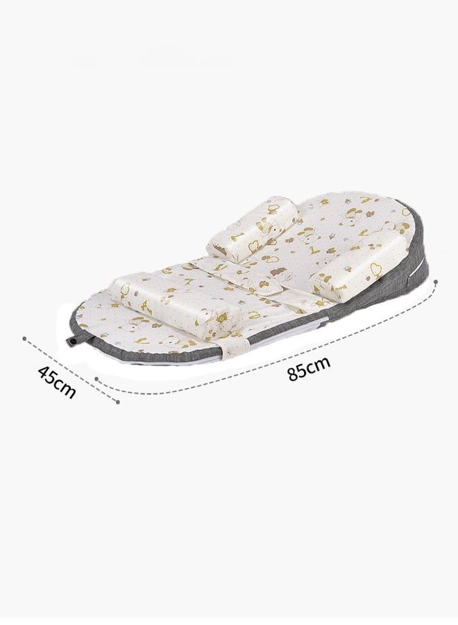 Aissiora Adjustable Nursing Pillow for Breastfeeding Infant Anti-Spit Milk Slope Mat Adjustable Baby Wedge Lounger  Multi-Functional and Multi-Layer Posture Support Pillow - Image 2