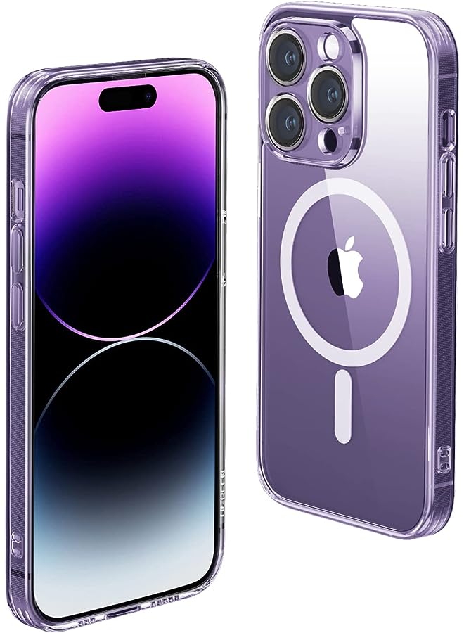 YoYoTech Luxury Silicone iPhone 14 Pro Max Case 6.7-Inch (2022) Soft TPU Shockproof 360 Degree Ring Holder Kickstand Slim Plated Phone Case Cover-Black - Image 1
