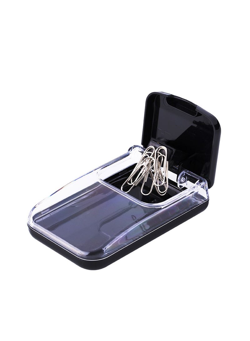 Deli Magnetic Paper Clip Dispenser Assorted Colours - Image 1