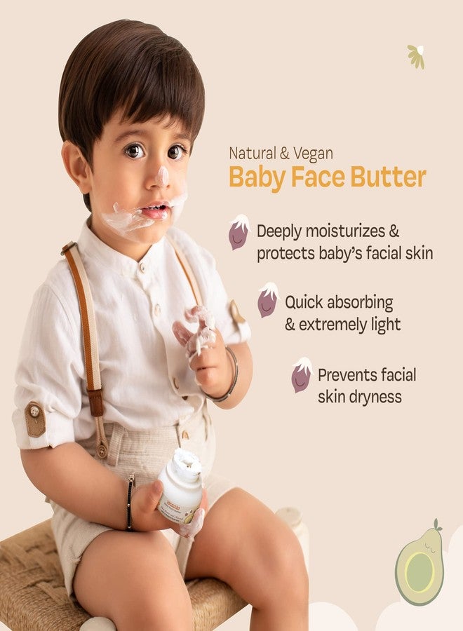 Maate Baby Face Butter 50 gm | Enriched with Shea Butter & Avocado | Soft, Nourished & Supple Facial Skin | Light & Quick Absorbing Lotion | Moisturizing Cream For Face | For Babies & Kids 0m+ - Image 2