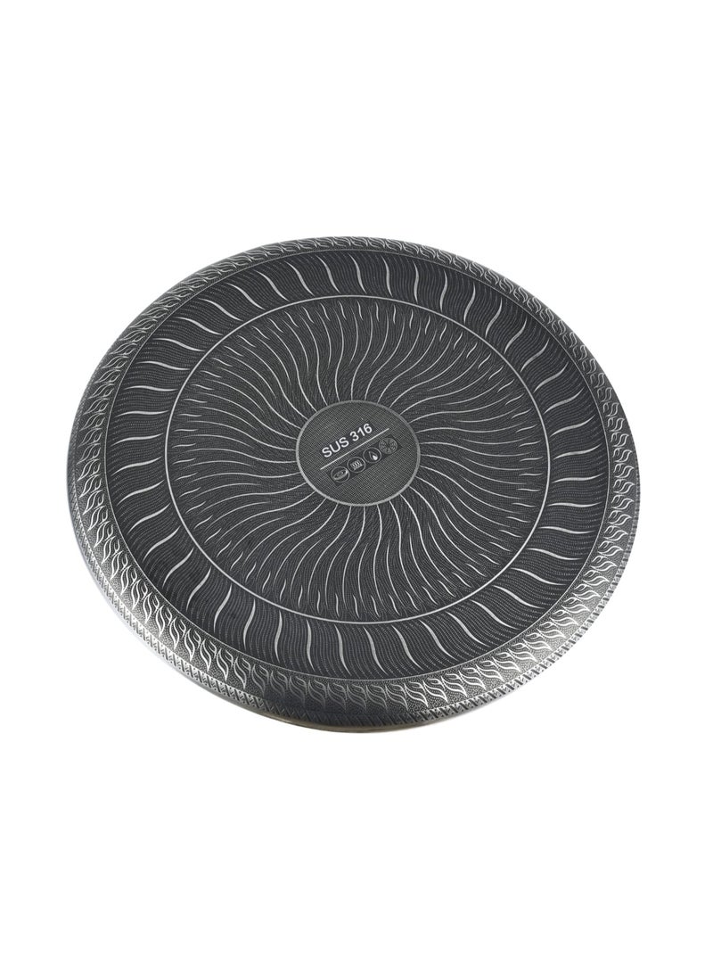 Bidstone Stainless steel Silver Finish Shallow Pot 24 CM (2.8L) – Oven Safe, Heat Resistant Glass Lid, Laser Honeycomb Non-Stick, Dishwasher Friendly, 2-Piece Set - Image 5