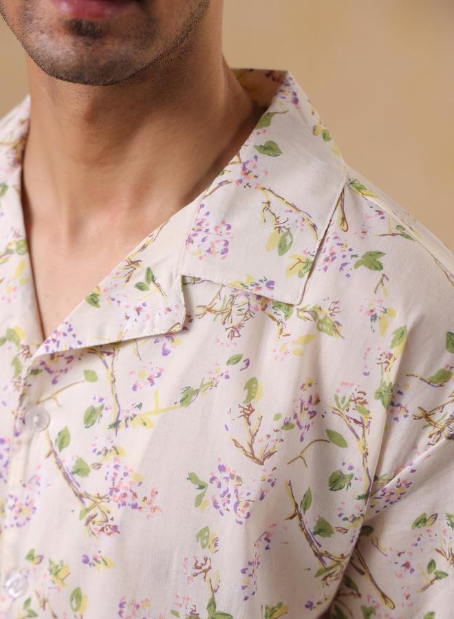 TRULOOM Men Printed Oversized Cotton Shirt - Image 5