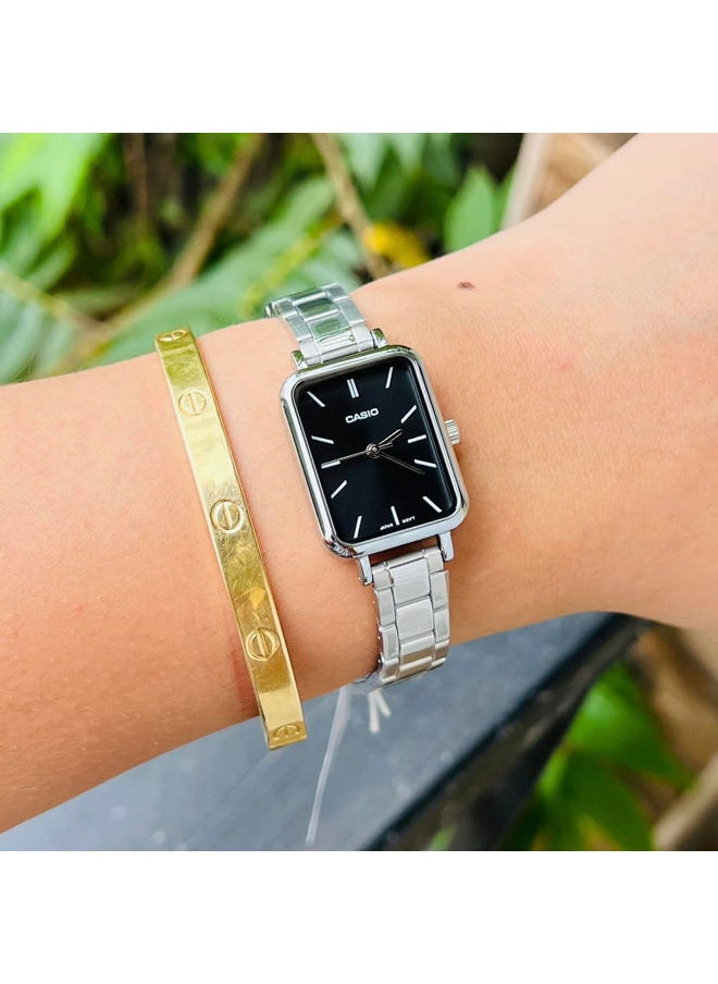 Stainless Steel Analog Watch LTP-V009D-1EUDF