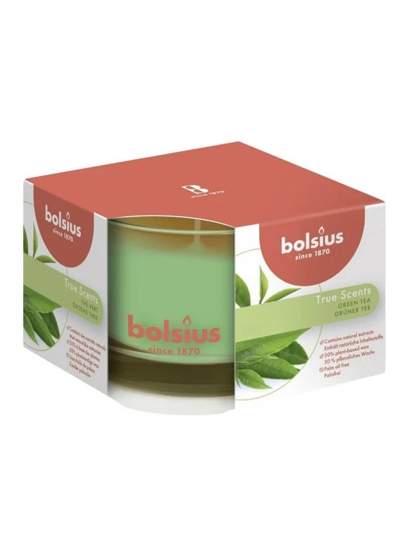 BOLSIUS True Scents Green Tea Candle In Glass - Image 3