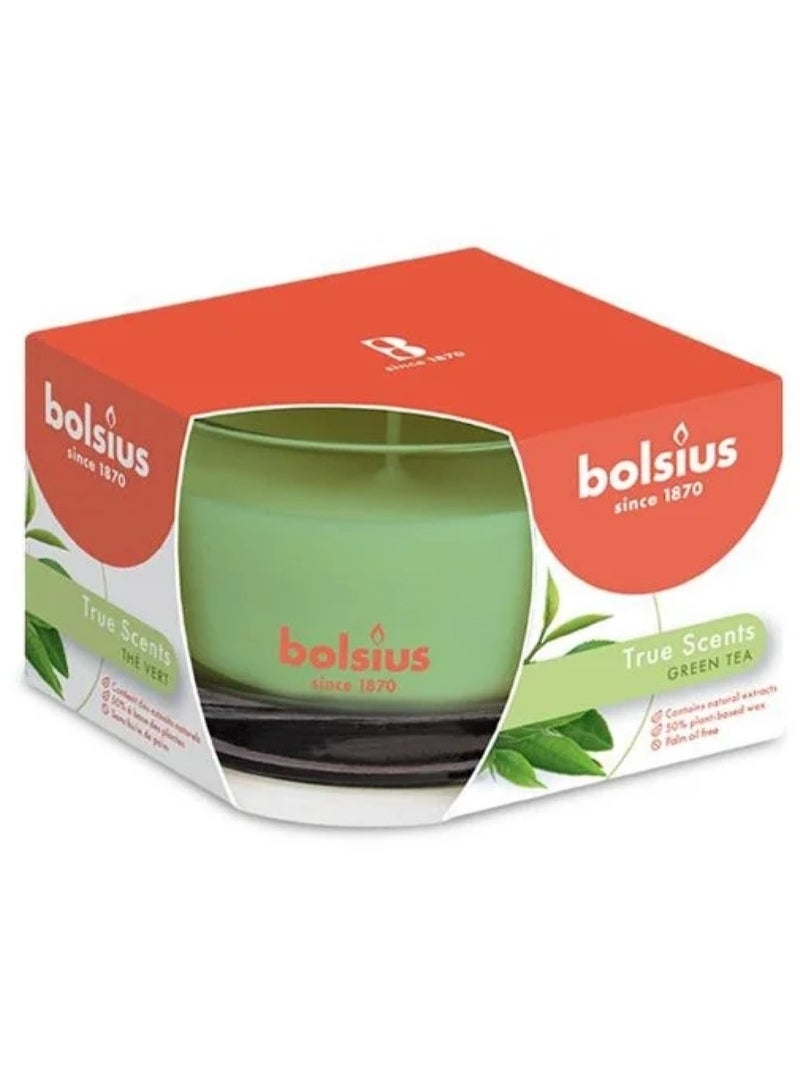BOLSIUS True Scents Green Tea Candle In Glass - Image 2