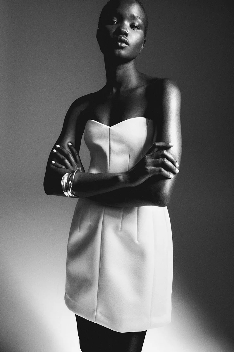 H&M Bandeau mini dress