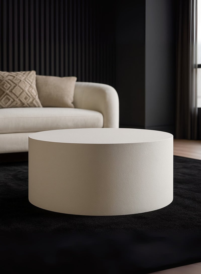 Karnak 2-Piece Round White Coffee Table Set – Modern Minimalist Luxury Center Tables for Living Room, Balcony & Garden UAE - Image 4
