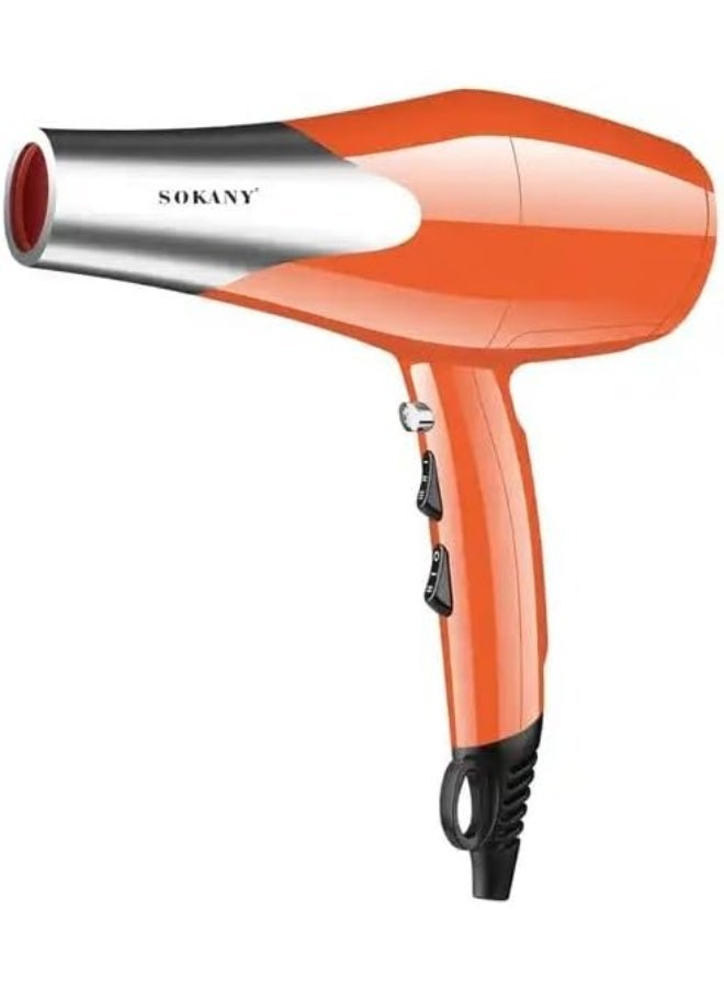 sokany SK-14007 Professional 2000W Hair Dryer SK-14007, Fast Drying Blow Dryer with 2 Speed & 2 Heat Settings, Ergonomic Hang Loop, Sleek Lightweight Design, Home & Salon Use - Image 4