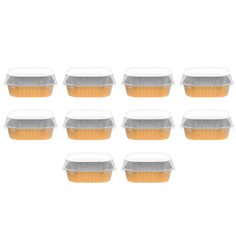 20 Pcs Aluminum Foils Food Containers Compact Food Boxes Camping Cake Containers - Image 1