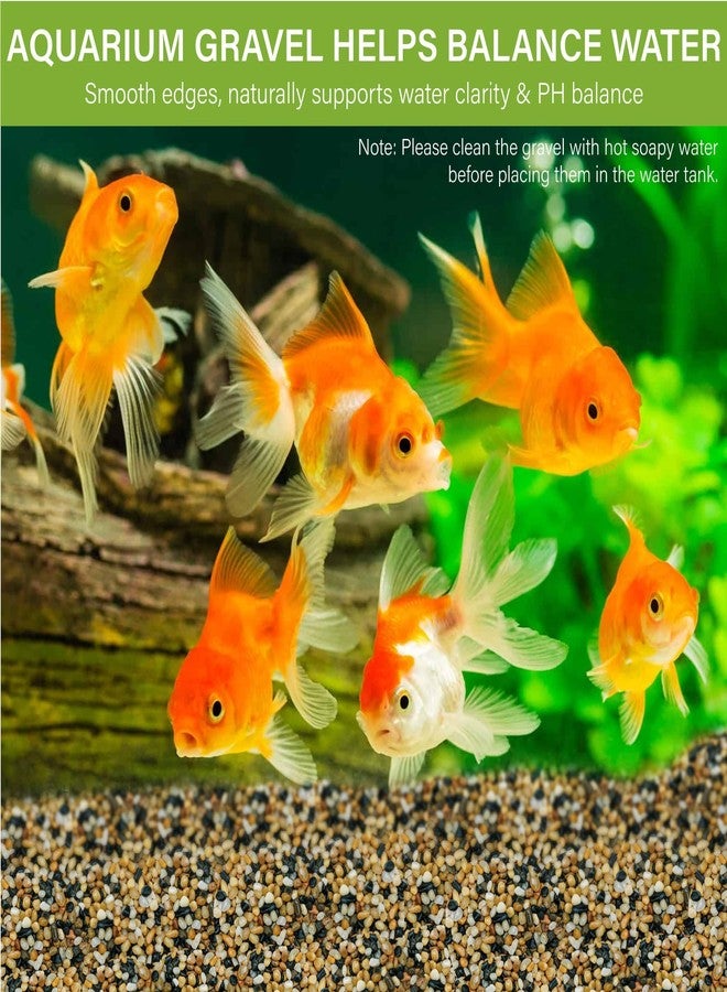 NUPICK 6 lb Aquarium Gravel, 1/4" Ph-Natural Pea Gravel for Fish Tank,Small River Rocks for Plants, Decorative Aquarium Pebbles for Vase Fillers, Landscaping, Succulent, Cactus, Terrarium, Bird Bath - Image 2