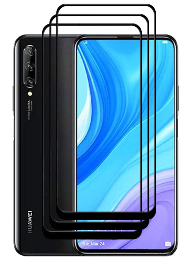 ACLIX 3 Pieces Antistatic ESD Dustproof Premium Quality High Definition Tempered Glass Screen Protector Designed For Huawei Y9s - Image 1