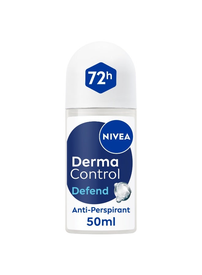 Nivea Derma Control Defend Extra Comfort Anti-Perspirant Roll-On With Pure Hyaluron 50ml - Image 1