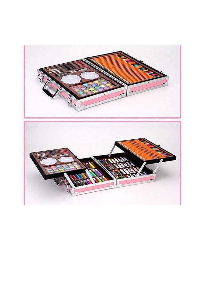 Toyartsy 145 Pcs Children Deluxe Art Drawing Set For Kids Case Studio Art And Craft Supplies Drawing And Painting Set Great Gift (Unicorn Design-Pink) - Image 4