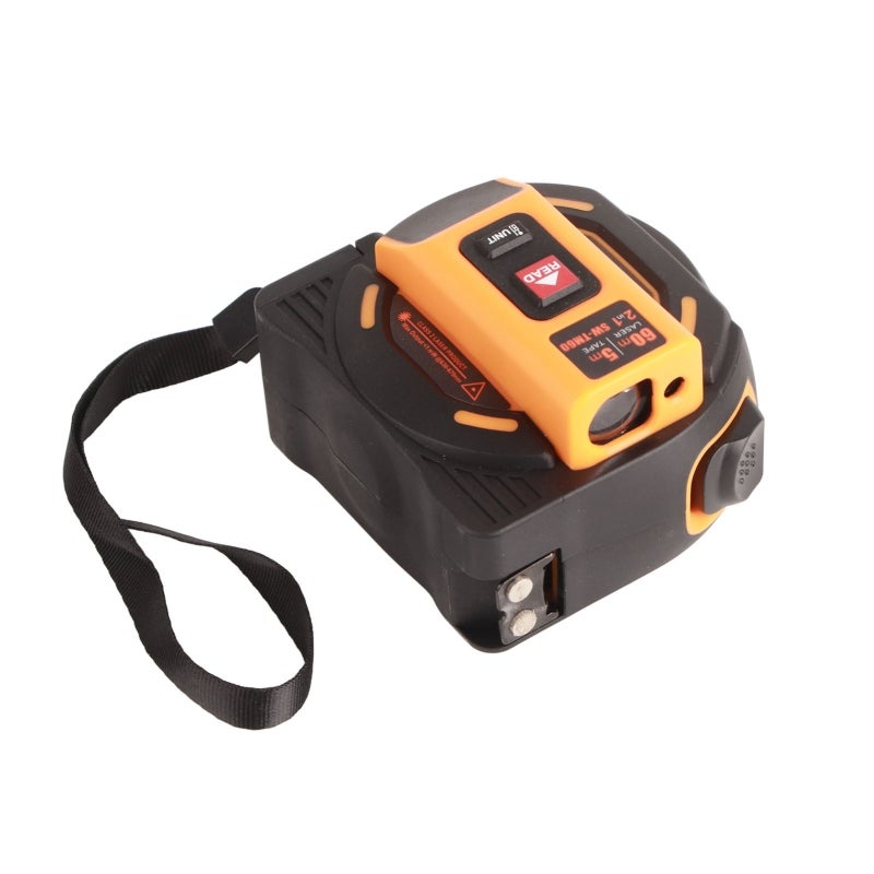 Laser Tape Measure High Accuracy ABS Housing Manganese Steel Digital Laser Measuring Tool for Construction 60m - Image 5