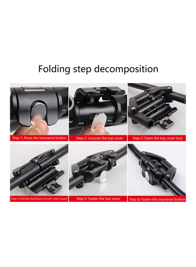 NIBEMINENT Folding Bicycle Handle 60x13.6x22cm - Image 4