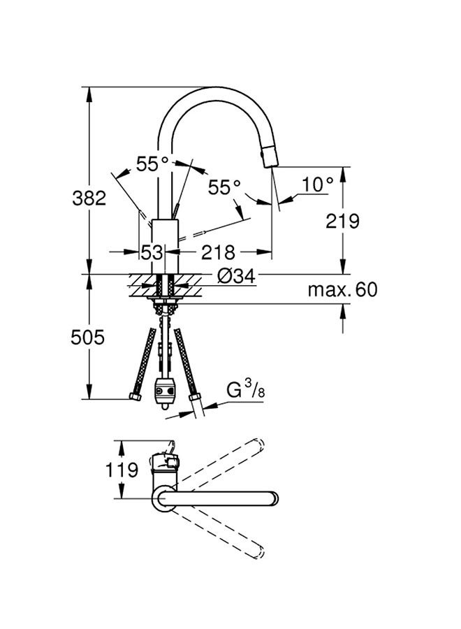 جروهي خلاط مطبخ اسبراى كونشيتو 32663 003 - Image 3