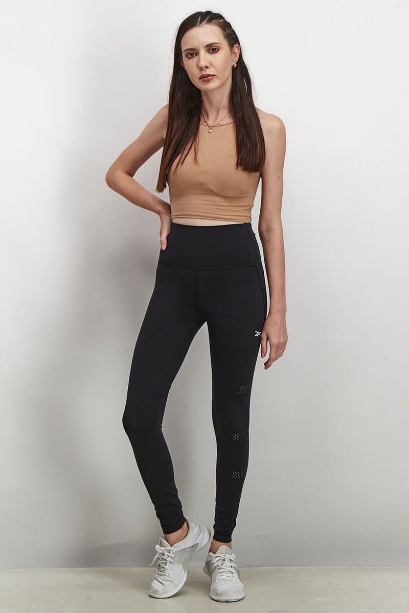 Reebok Women Sportswear Fit Training Leggings, Black - Image 3